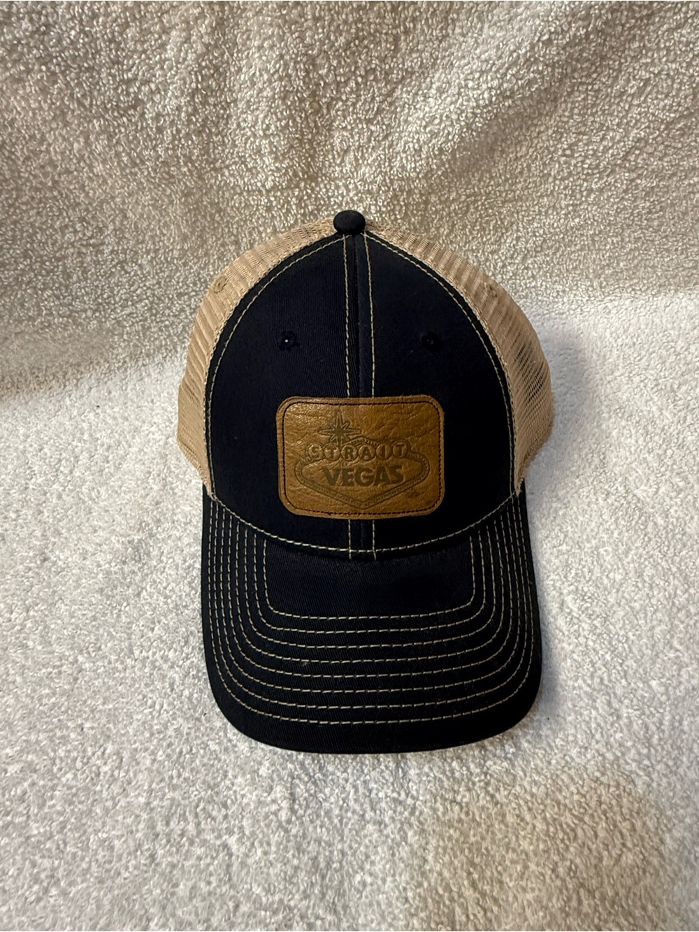 George Strait Las Vegas Embossed Patch Trucker Cap- From his 2016 Concert
